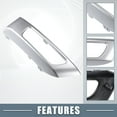 thumbnail image 3 of Unique Bargains 1 Pair Left Right Side Fog Light Grille Cover Trim Fit for Range Rover Sport 2014-2017 Silver Tone, 3 of 6
