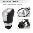thumbnail image 6 of Unique Bargains Shift Knob 6 Speed Manual Stick Shifter Knob for Ford Focus MK2 FL 08-11 Plastic Black Silver Tone Red, 6 of 7