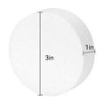thumbnail image 2 of Crafare 3 Inch Foam Circles for Crafts 12 Pack 1 Inch Thick Round Polystyrene Discs for DIY Projects, 2 of 7