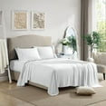 thumbnail image 5 of Swift Home Home Essential Luxurious Silky Ruffle Hem Microfiber Bedding Sheet Set White Twin, 5 of 5