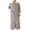Gray, variant on Mgmyaa Men's Winter Full Length Full Zip Nightgown Loose Oversized Extended Warm Sleepshirts Pajamas