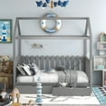 thumbnail image 2 of Aukfa House Bed for Kids -Toddler bed with Drawers - kids bedroom furniture - Gray, 2 of 11