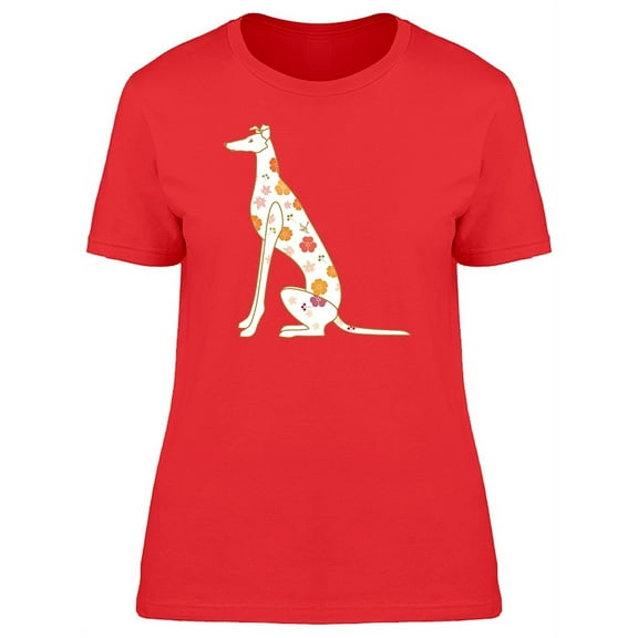White Japanese Textured Dog Tee Women's -Image by Shutterstock