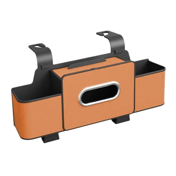 Multifunctional Car Seat Back Storage Box With Tissue Holder, Cup Holder And Mobile A3i5