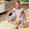 thumbnail image 4 of Juguete de peluche de gato supersuave, animal de peluche de gatito gordito esponjoso, almohada de gato de peluche adorable para niños o decoración del hogar (Ceniza, 60 cm) brillar Electrónica, 4 of 6