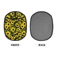 thumbnail image 2 of Pofeuu Sunflowers In Vintage Print Silicone Pot Mat Mitten With Hanging Loop Heat Resistant Oven Mitts Non-Slip Bbq Baking Smoking Potholders, 2 of 7