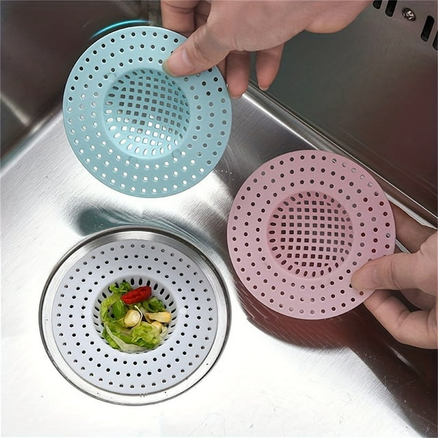 1/3 Pcs Maille de Filtre de Drain de Plancher de Salle de Bain pour Évier de Cuisine Domestique Haut de Gamme - Solution Efficace Anti-Obstruction, Anti-Insectes et Attrape-Cheveux - Maille de Filtre à Eau Réutilisable, Facile à Nettoyer et Durable pour une Qualité Lisse