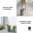 thumbnail image 3 of Umbra Woodrow Trash Can 2-Gallon (7.5 L) Capacity,Grey, 3 of 6
