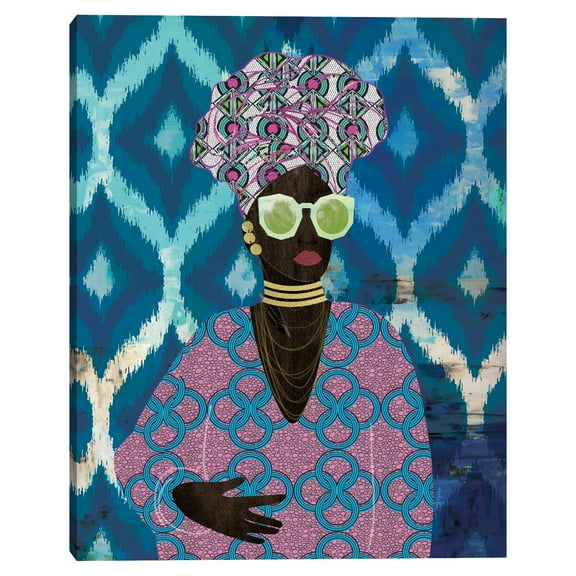 Masterpiece Art Gallery Modern Turban Queen People Canvas Art Print, 22" x 28", by Nikki Chu