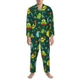 thumbnail image 3 of Fotbe Sport Monster Pattern Long Sleeve Pajama Set for Men,Sleepwear Set,2-piece Loungewear Set,Soft PJs Comfy Nightwear with Pockets-Medium, 3 of 7