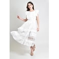 thumbnail image 1 of Vestido midi con encaje bordado Roman Fashion /Juvenil, 108 (Blanco) blanco M, 1 of 5
