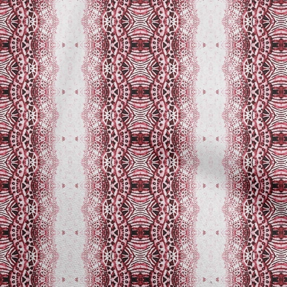 oneOoneSilkTabbyMaroonFabricAbstractFabricForSewingPrintedCraftFabricByTheYard42InchWide