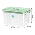 thumbnail image 3 of Medical Storage Box First Aid Box Small Medicine Box Large Capacity Children's Medicine Multi Layer blue M, 3 of 6