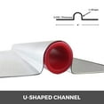 thumbnail image 4 of PEX Heat Transfer Plates, 200-Pack 4ft Aluminum Radiant Heat Distribution Plates for 1/2 inch PEX Piping, Efficient Thermal Conduction Solution for Underfloor Heating Systems, 4 of 7