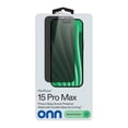 thumbnail image 3 of onn Privacy Glass Screen Protector for iPhone 15 Pro Max, Made with Durable Glass by Corning, with Easy Application Tray, 3 of 10