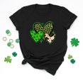 thumbnail image 4 of Womens Short Sleeve Tops Dgankt Women's St. Patrick's Day Short Sleeve T-Shirt Letter Printed Solid Color Tops Short Sleeve Crew Neck Tops, 4 of 5