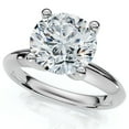 thumbnail image 2 of Pompeii Certified 2ct Lab Grown Diamond Thin Solitaire Engagement Ring 14k White Gold, 2 of 5