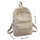 thumbnail image 3 of Mochila escolar femenina versión coreana para estudiantes de secundaria, bolso de hombro de terciopelo a rayas personalizado estilo universitario, mochila femenina, bolso de hombro a rayas, 3 of 6