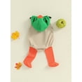 thumbnail image 5 of FEORJGP Toddler Baby Boys Girls Halloween Cosplay Costume 0 6M 12M 18M 24M Infant Hoodies Jumpsuits Duck Costume Sleeveless Hooded Bodysuits Zipper Cly Girl Fashion Cute Funny Casual Outfits, 5 of 9