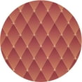 thumbnail image 1 of Ahgly Company Indoor Round Patterned Bright Orange Area Rugs, 8' Round, 1 of 6