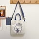 thumbnail image 1 of Canvas Bag Canvas Messenger Bag Messenger Bag Single Shoulder Bag Canvas Shoulder Bag Portable Canvas Handbag Stylish Single Shoulder Bag Cute Pattern Canvas Messenger Bag1# ANGGREK No, 1 of 1