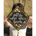 thumbnail image 5 of Floral Embroidered Graduation Cap Topper | Graduation Cap Decoration Topper | Graduation Gift | Embroidery | Flower Cap Topper | Hand painted Cap, 5 of 8