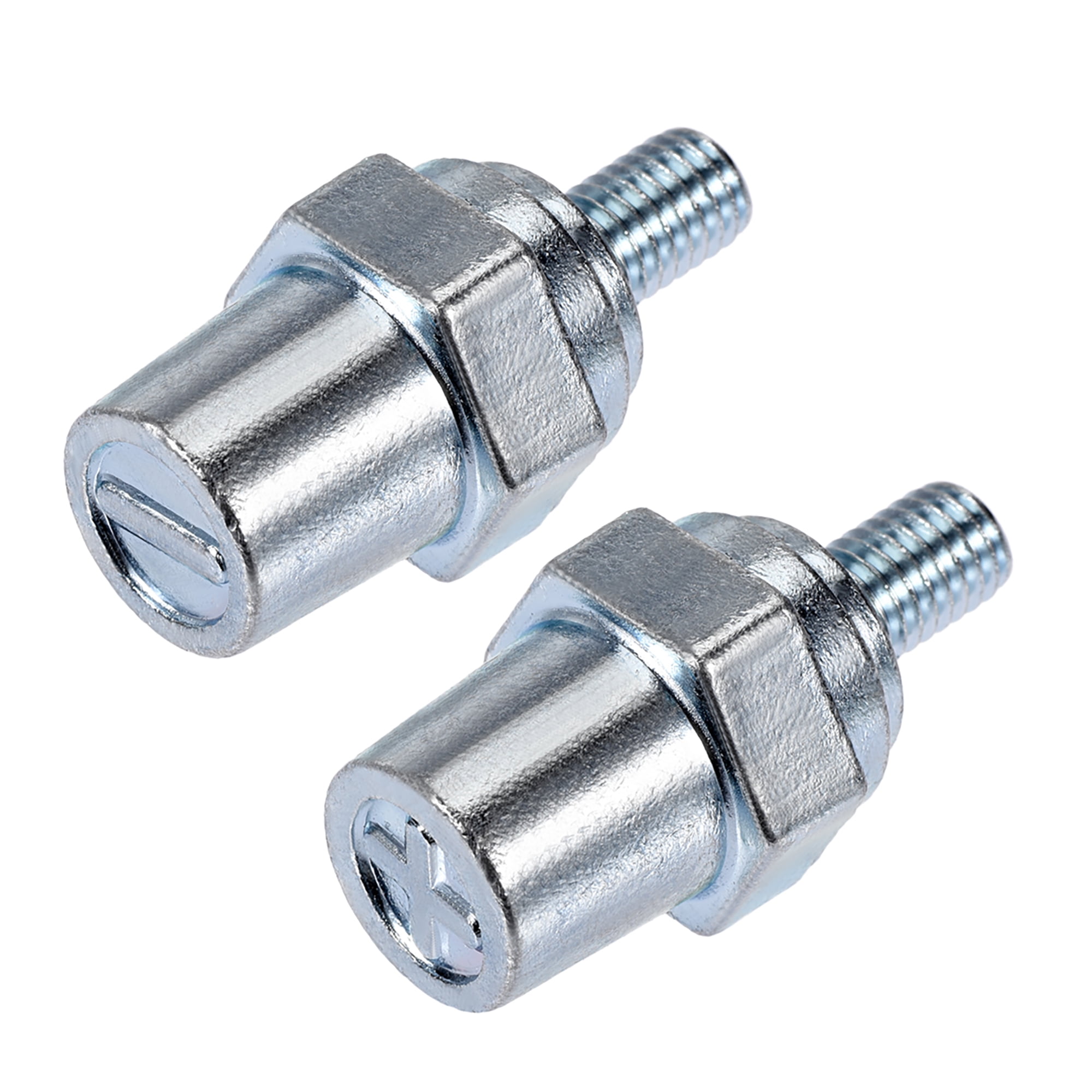Unique Bargains Universal Battery Charging Side Post Positive Negative 8mm Male Zinc Alloy 1 Pair
