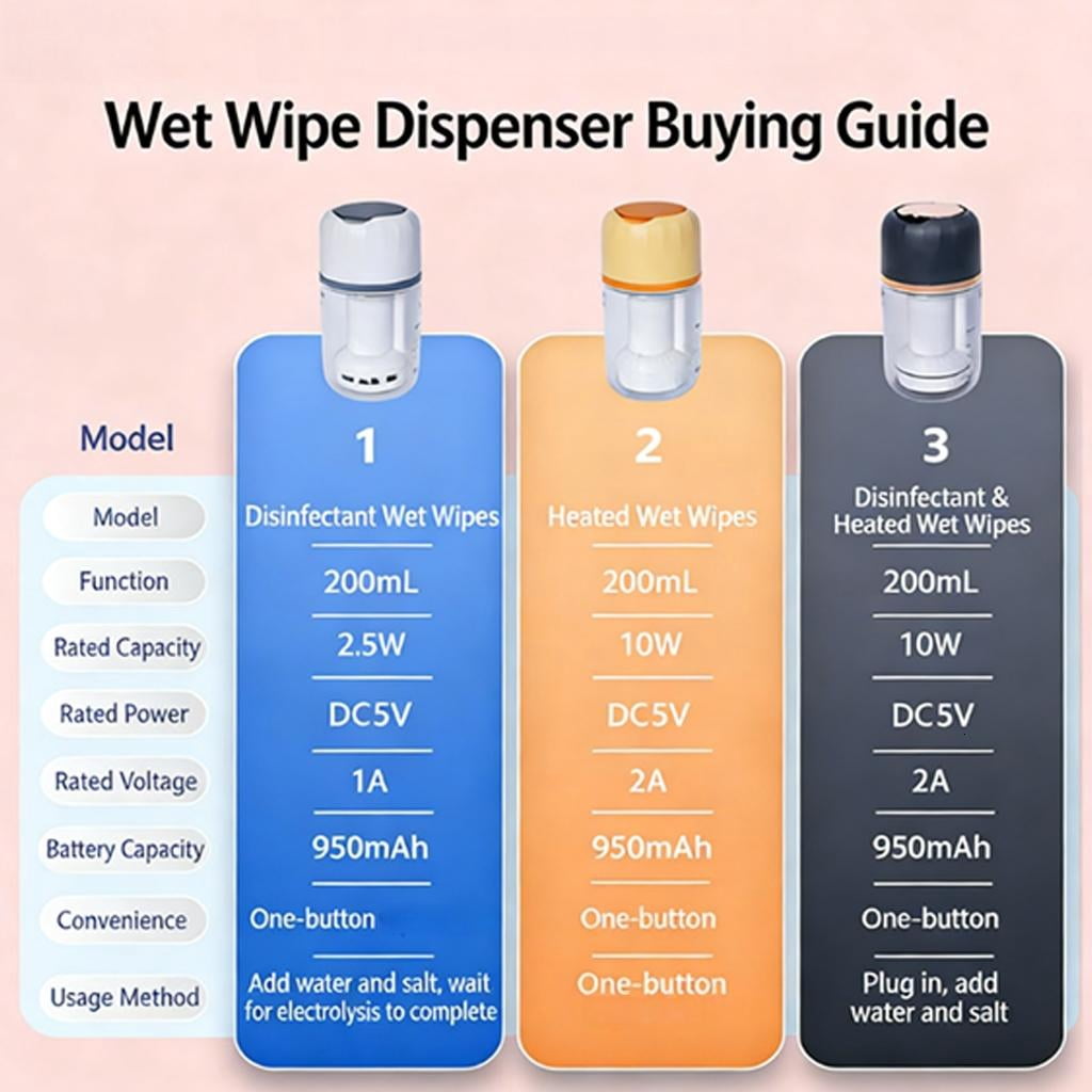 Lerpwige Portable Wipe Warmer with LED Display Fast Heating for Home and Travel