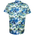 thumbnail image 2 of Aloha Cool-Stretch Men's Hawaiian Golf Shirt (Blue/Green), 2 of 2