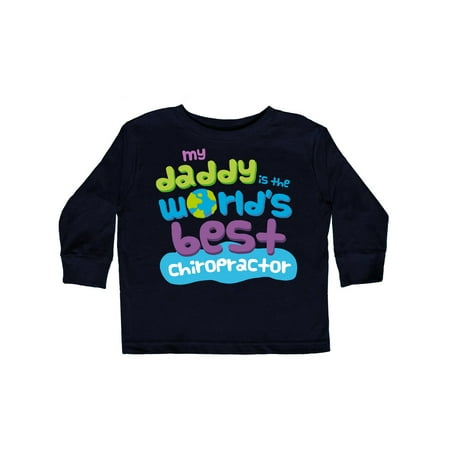 

Inktastic World’s Best Chiropractor Daddy Gift Toddler Boy or Toddler Girl Long Sleeve T-Shirt