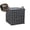Black, variant on Storage Basket Cotton and Linen Fabric Mini Storage Cube Storage Basket with Handles for Shelves & Desks(Gray)