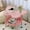 Pink, variant on Small Table,Butterflies 2 Tier End Table,Side Table with Removable Tray,End Table Round Side Table Small Accent Table,Waterproof Small Sofa Coffee Side Tables(Pink Butterfly 19in)