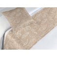 thumbnail image 3 of Coastal Bed Runner Set, Summer Vibe Outline Seashells Pattern on Sandy Like Background Nautical Print, Decorative Bedding Scarf & a Pillow Sham for Hotels Homes, Twin, Tan and White, by Ambesonne, 3 of 3