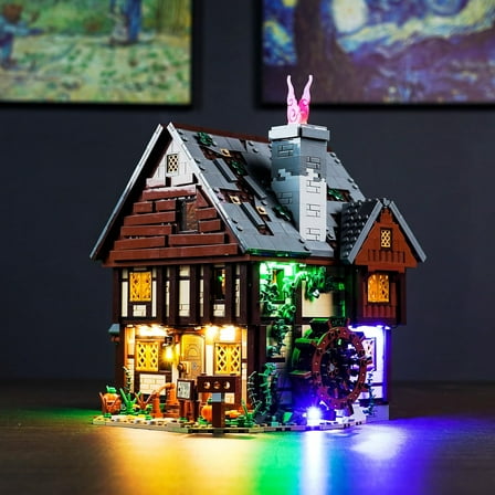 Upgraded Light Kit Compatible with Lego 21341 Hocus Pocus: The Sanderson Sisters' Cottage, Lights Decoration Compatible with Lego 21341(Model Not Included)