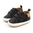 thumbnail image 1 of Chaussures en Cuir pour Bébés et Nourrissons Unisexes Antidérapantes à Fermeture Autoagrippante Espadrilles de Marche Chaussures de Berceau, 1 of 5