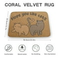 thumbnail image 2 of Funny Cat Doormat, Hope You Like Cats, Welcome Mat,Housewarming Gift For Cat Owner, Cat Rug, Cat Lover Gift, Funny Doormat, Home Decor, Welcome Mat,Indoor Doormat,Front Back Door Mat 17”x30”, 2 of 7