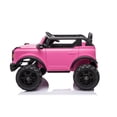 thumbnail image 5 of iYofe 24V Ride On Toys for Kids, Licensed Ford Bronco Base Powered Ride On Car w/4 Wheels Spring Suspension, Parent Remote Control, Lights, Music, Electric Cars Toys for Boys Girls Age 3-8, Pink, 5 of 5