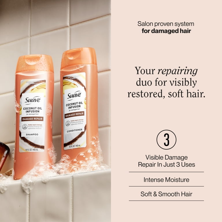 Suave Coconut Oil Infusion Shampoo & Conditioner Value Set for