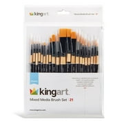 Kingart Studio Mixed Media Brushes, For Adults and Kids