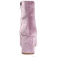 thumbnail image 4 of Journee Womens Hazara Square Toe Block Heel Ankle Booties, Widths Available, 4 of 10