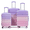 Pink+Purple, variant on Paproos 3 Piece Luggage Set, Hardshell Carry on Luggage with Spinner Wheel, TSA Lock, Expandable Hardside Suitcase with Gradient Color, 20in 24in 28in Suitcase Set for Travel, Green+Yellow