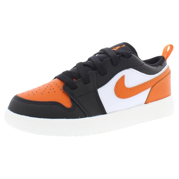 Nike Jordan 1 Low ALT Leather PS Boys Shoes Size 13, Color: Black/Starfish/White/Sail