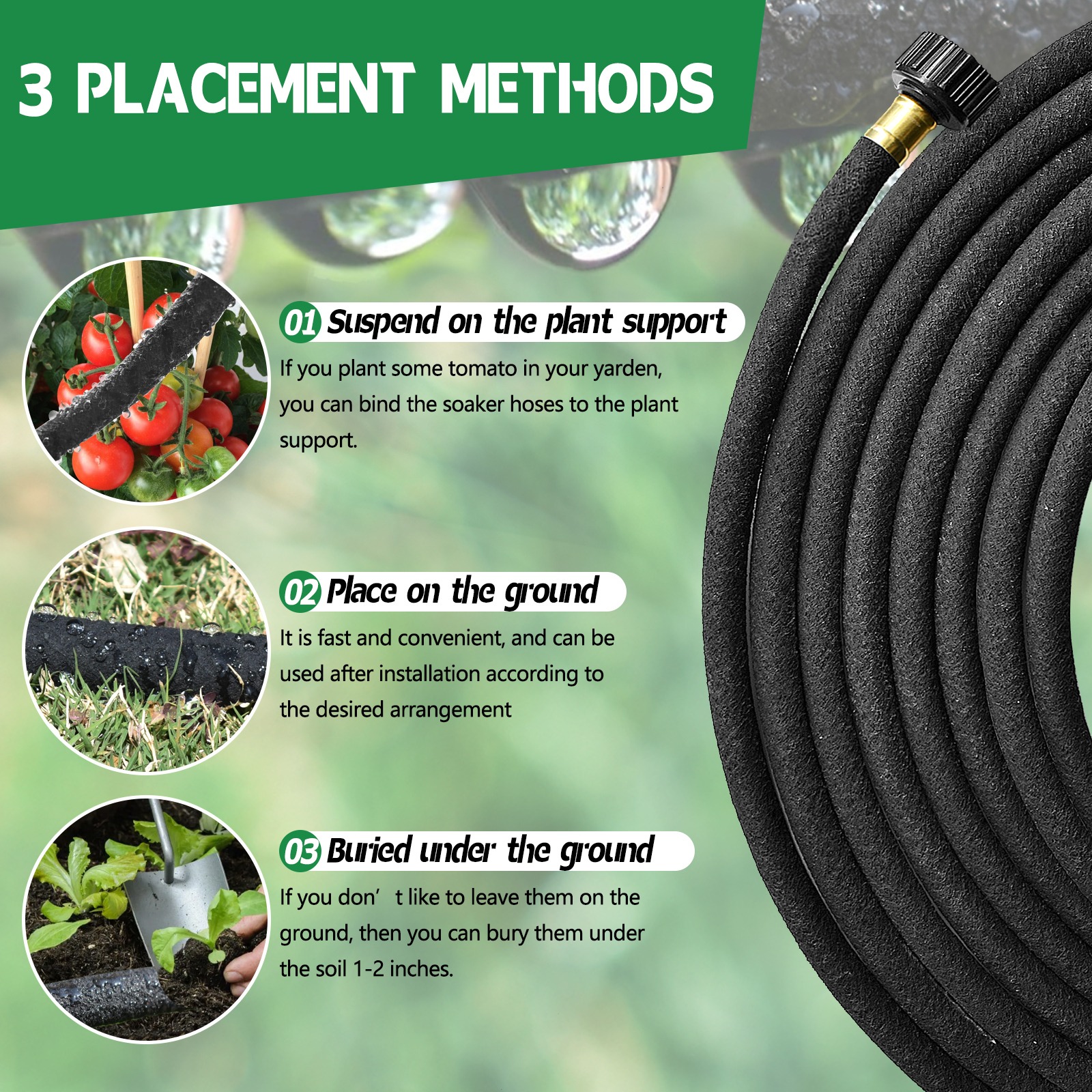 Sunifier 10' Soaker Hose for Garden Beds photo 3