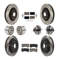 thumbnail image 1 of Transit Auto Front Rear Hub Bearing Assembly Coated Disc Brake Rotor and Ceramic Pad Shoe Kit (10Pc) for Car 2018-2020 Dodge Durango with Vented Rotors Left Right Driver Passenger Side KBB-127943, 1 of 2