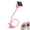 Pink, variant on Cell Phone Holder Gooseneck Mount Universal Lazy Bracket Flexible Long Arm Clamp Clip 360 Adjustable Flexible Grip Desktop Mobile Phone Stand Purple