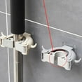 thumbnail image 5 of MOKKHNB 2Pcs Wall Mounted Mop Clip Non Perforated Adhesive Easy Installation Abs Grey, 5 of 8