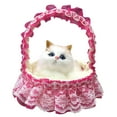 thumbnail image 2 of Poupée Chat Jouet Adorable : Poupée Animal Simulation Chaton Réaliste avec Panier, 2 of 7