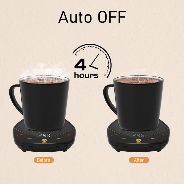 Coffee Mug Warmer Auto Shut Off for Desk, 3 Temperature-Controlled Smart  Cup Warmer, Electric Tea & Espresso Beverage Warmers for Heating Coffee,  Tea, ...