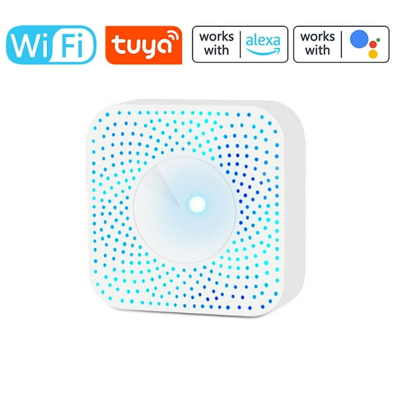 Monitor Tuya WiFi Intelligent Air Quality Monitor 6-in-1 Air Housekeeper PM2.5//VOC/CO2/Temperature/Humidity Detector Compatible With Alexa  Home For Home Office