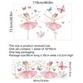 thumbnail image 4 of Adhesivos de pared de PVC para bailarín de ballet, cisne rosa y mariposa, 30 x 90 cm, 4 of 4
